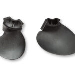 Two blades for Piranha Propellers composite boat propellers.
